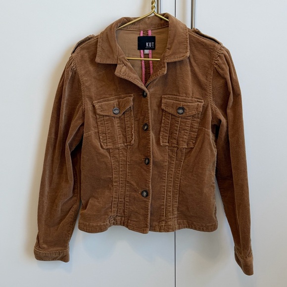 Kut from the Kloth Jackets & Blazers - KUT From The Kloth Brown Corduroy Jacket Size Large | Button Front Fall Jacket